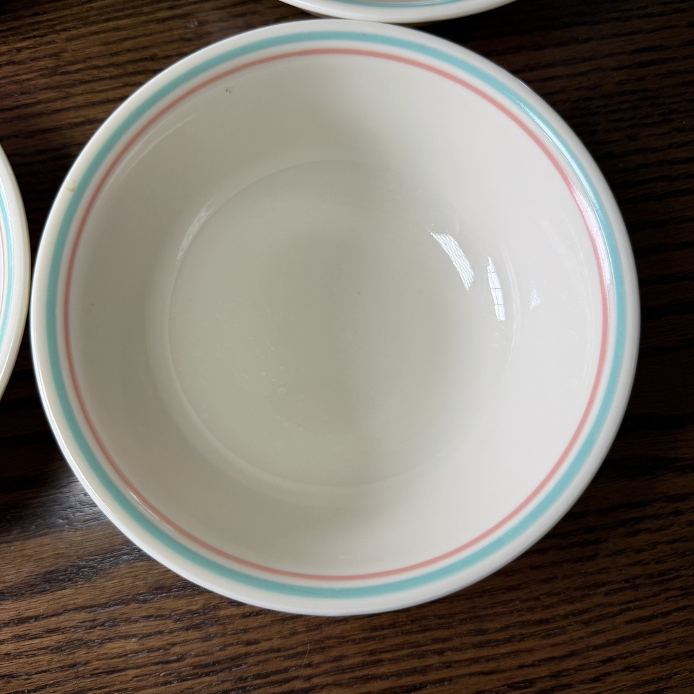 VTG Corelle FOREVER YOURS 6" Coupe CEREAL BOWLS Set of 5 - Picture 4 of 6